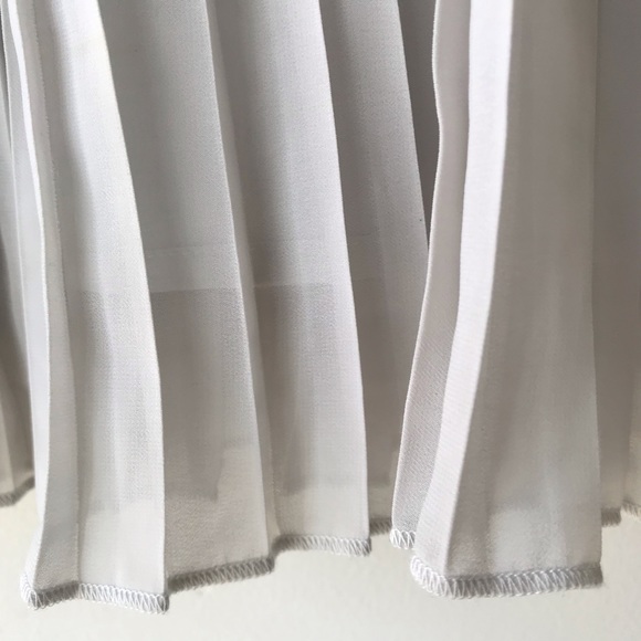 Frenchi pleated chiffon mini skirt grey tennis skirt flowy ballet core S… - Picture 4 of 8